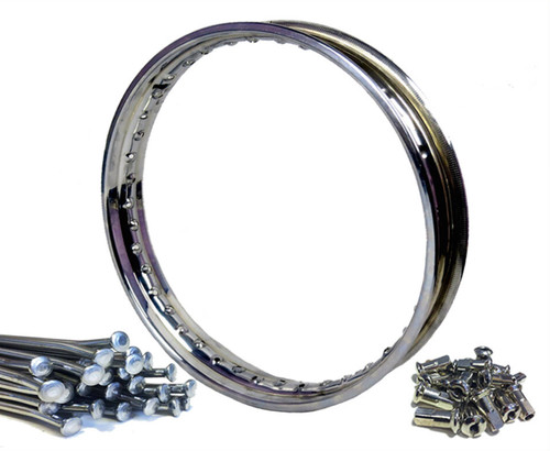 Polished norton rim - rim, spoke